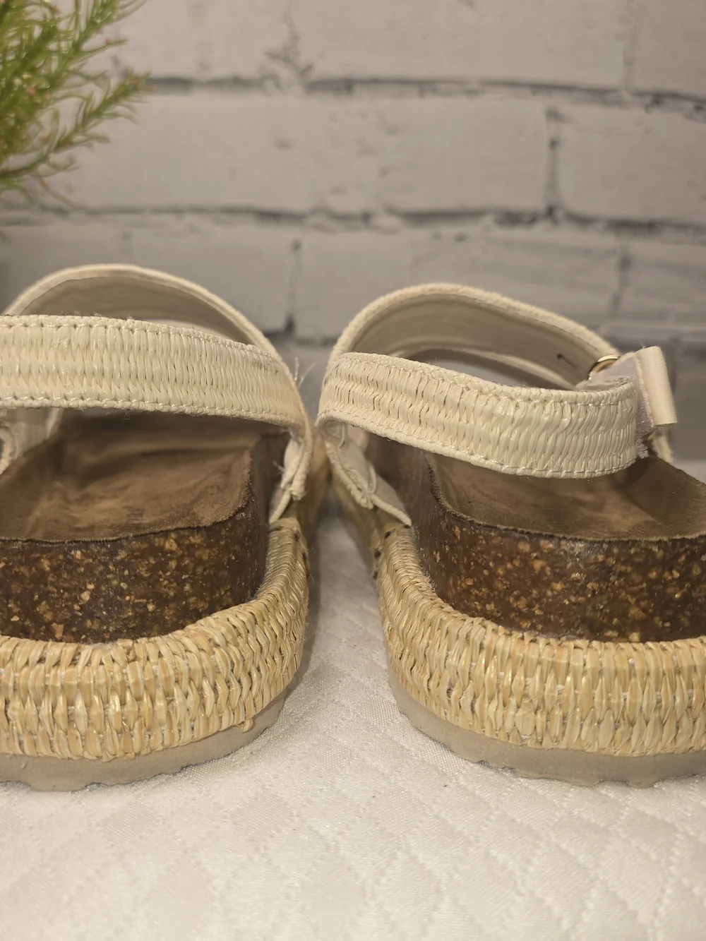 PIERRE DUMAS SLINGBACK PLATFORM SANDAL WOVEN CANVAS UPPER ESPADRILLE SOLE 7